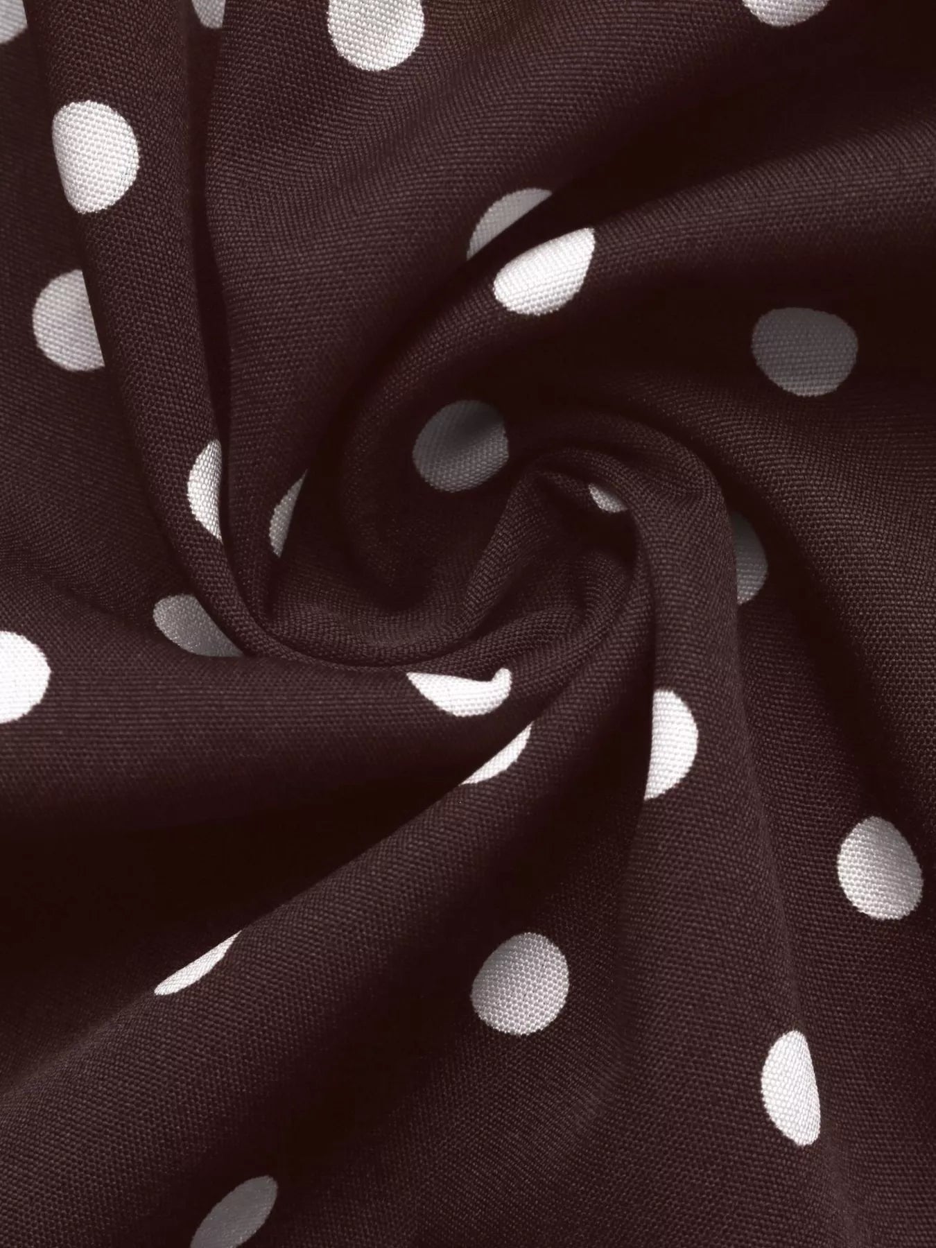 Trendsi Polka Dot Long Sleeve Shirt Dress -
