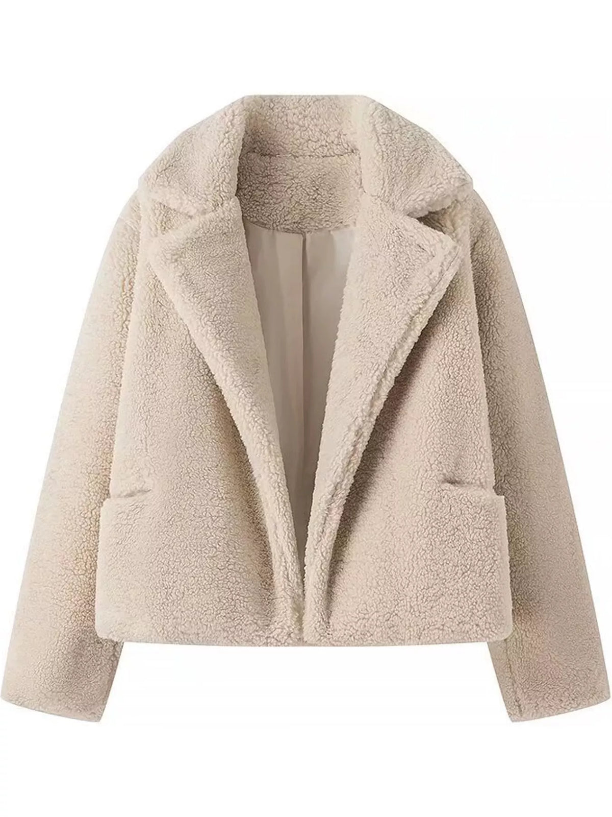 Collared long sleeve jacket, product view