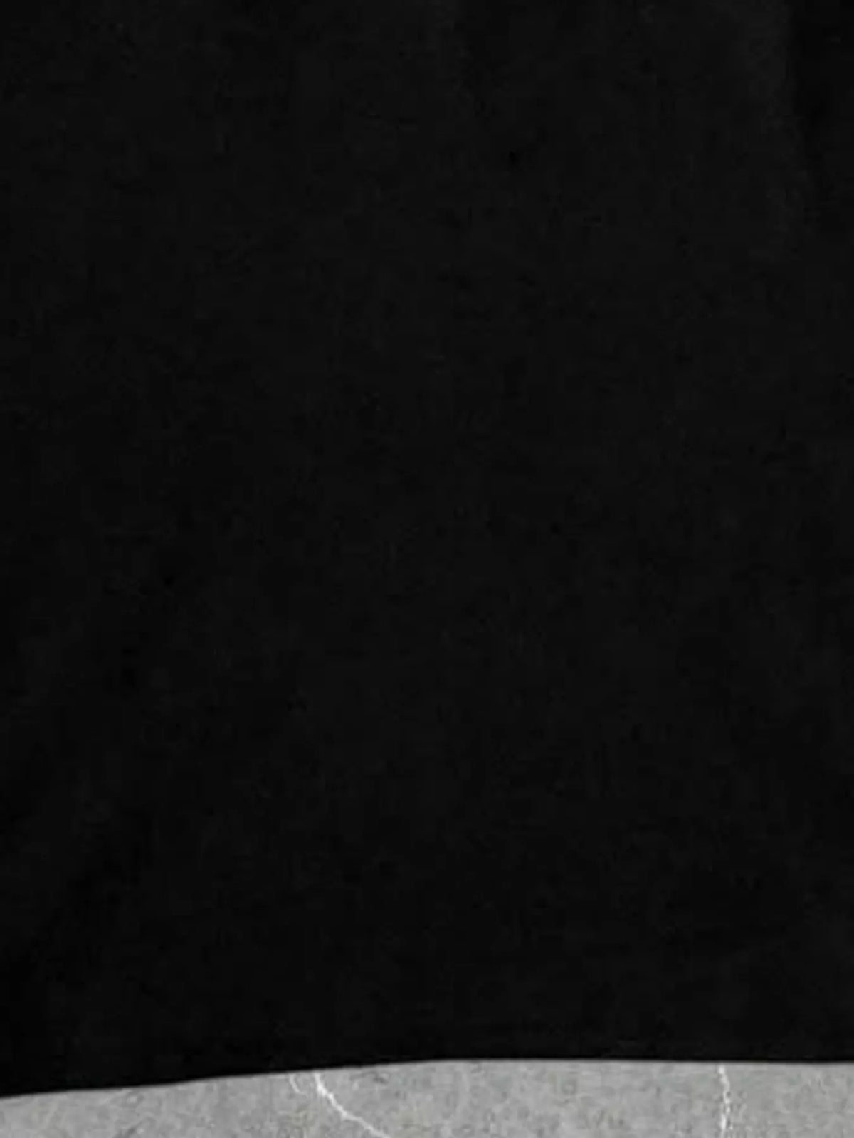 Black star-embellished polo t-shirt