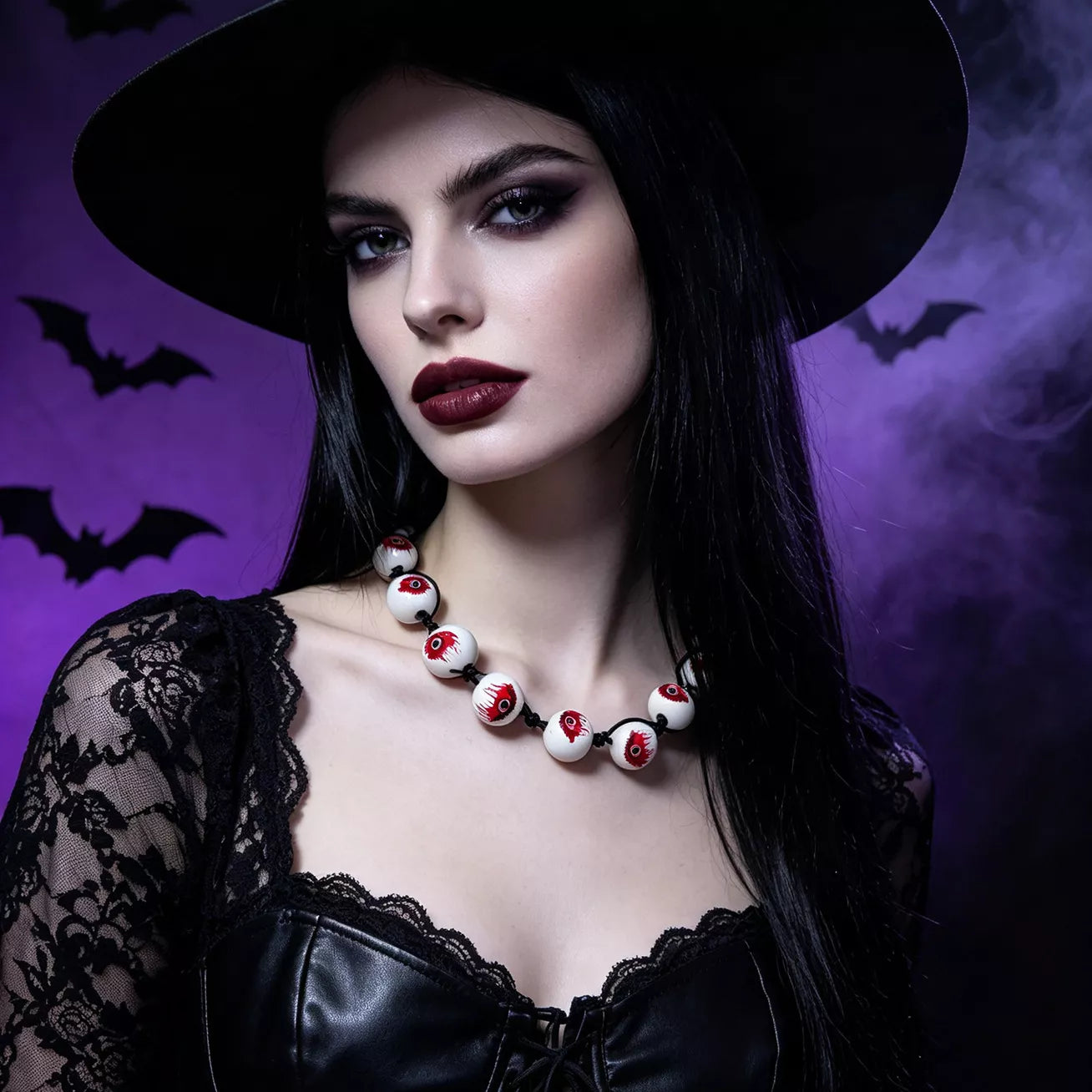 Trendsi Halloween Beaded Choker Necklace -