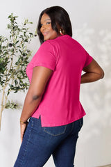 Trendsi Basic Bae Full Size Round Neck Short Sleeve T-Shirt -