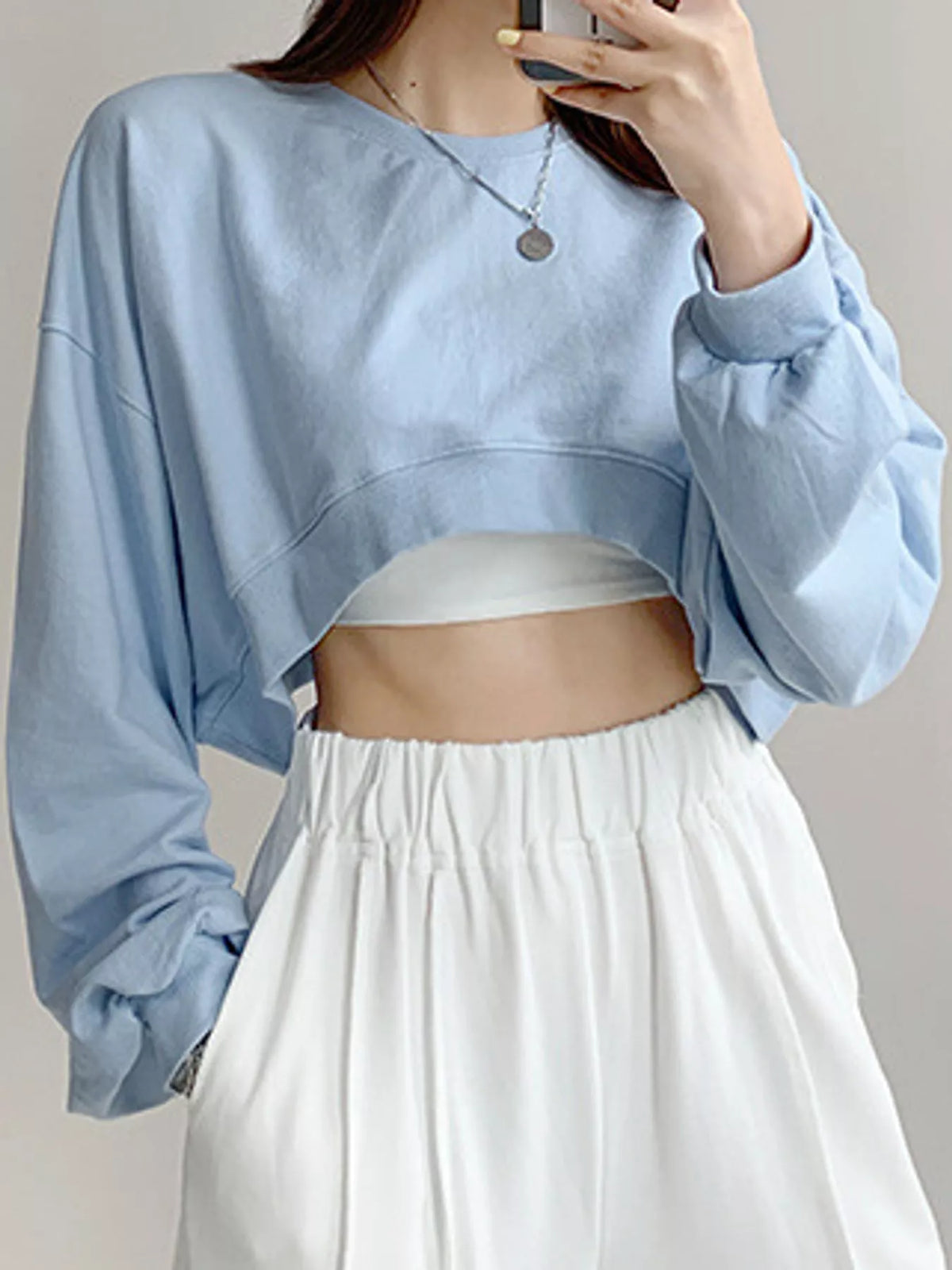 Cropped Sweatshirt — front view