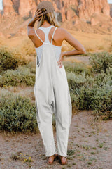 Trendsi Double Take Full Size V-Neck Sleeveless Jumpsuit with Pockets -