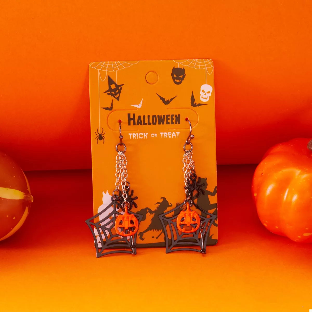 Trendsi Halloween Spider Web Earrings -