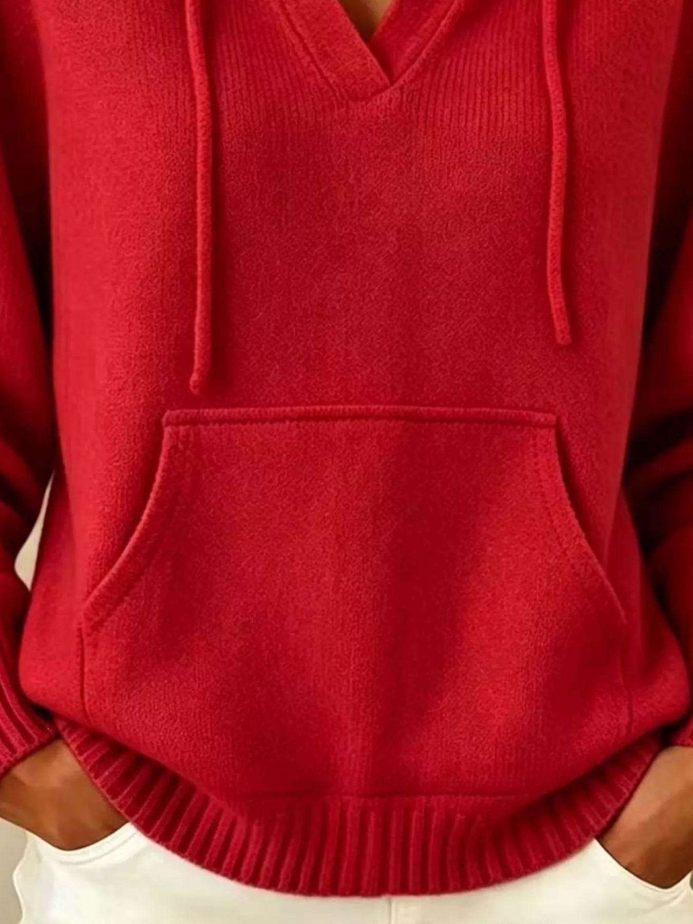 Trendsi Kangaroo Pocket Hooded Sweater -