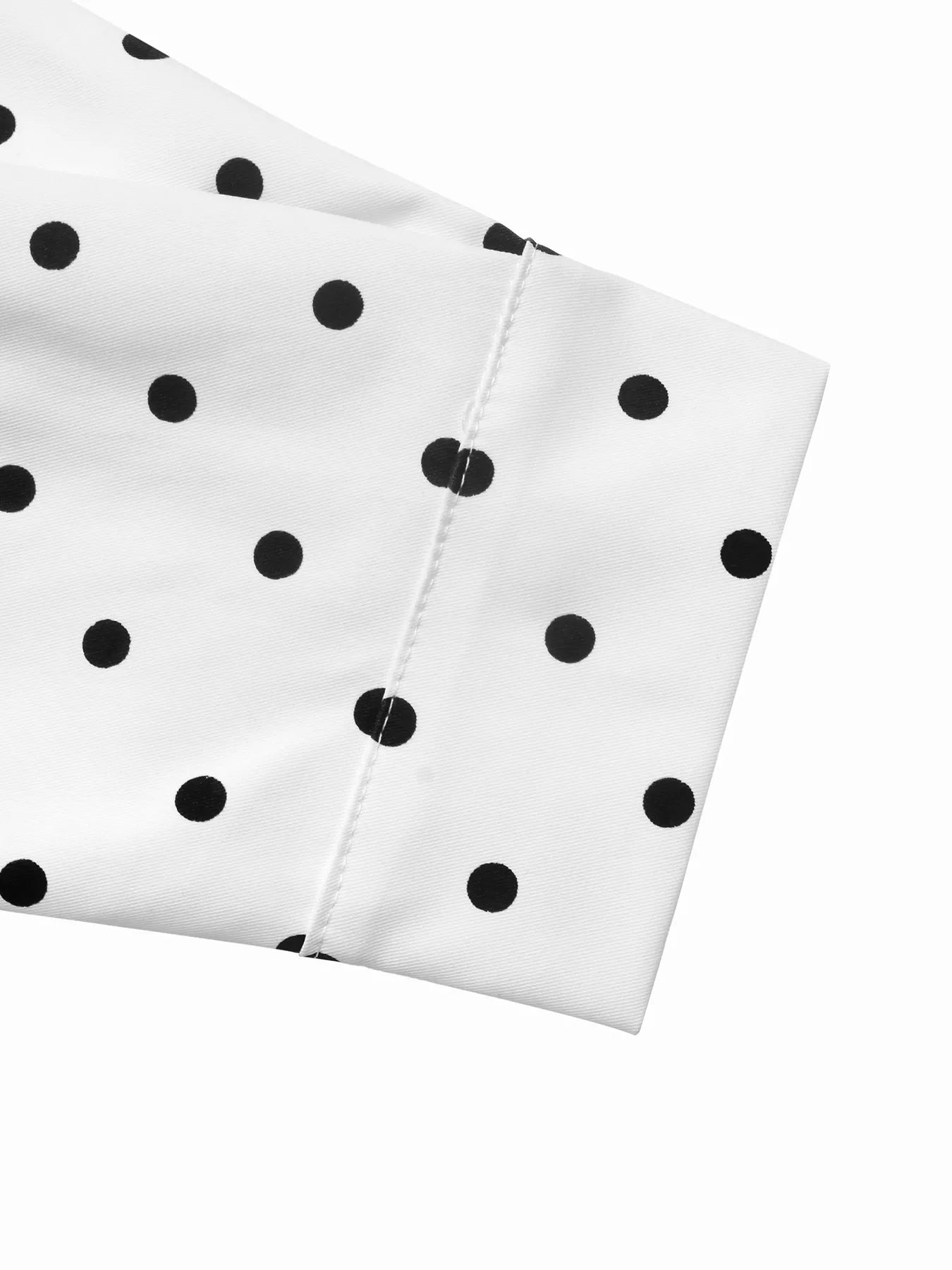 Trendsi Polka Dot Zip Up Cropped Jacket -