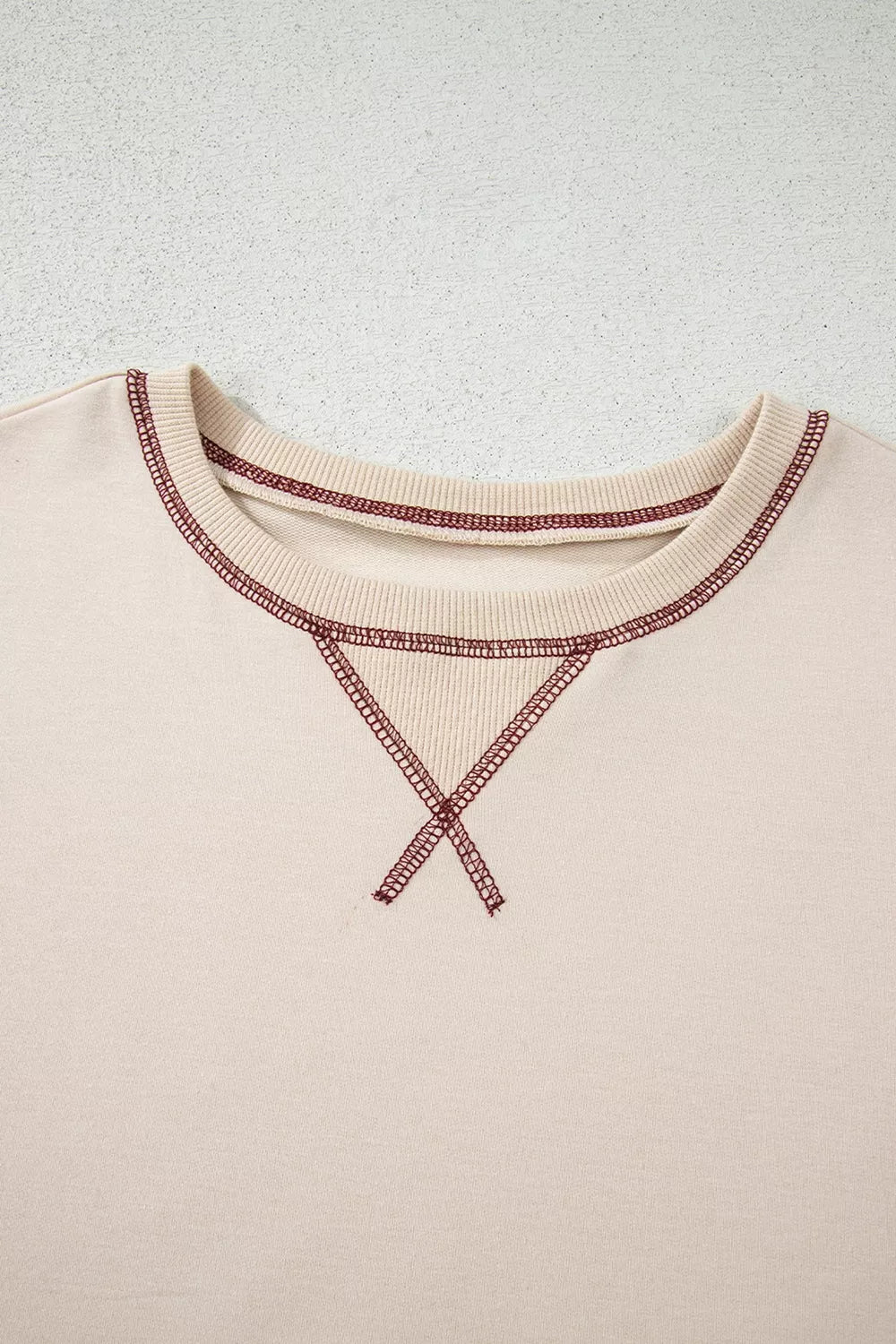 Trendsi Slit Striped Long Sleeve Sweatshirt -