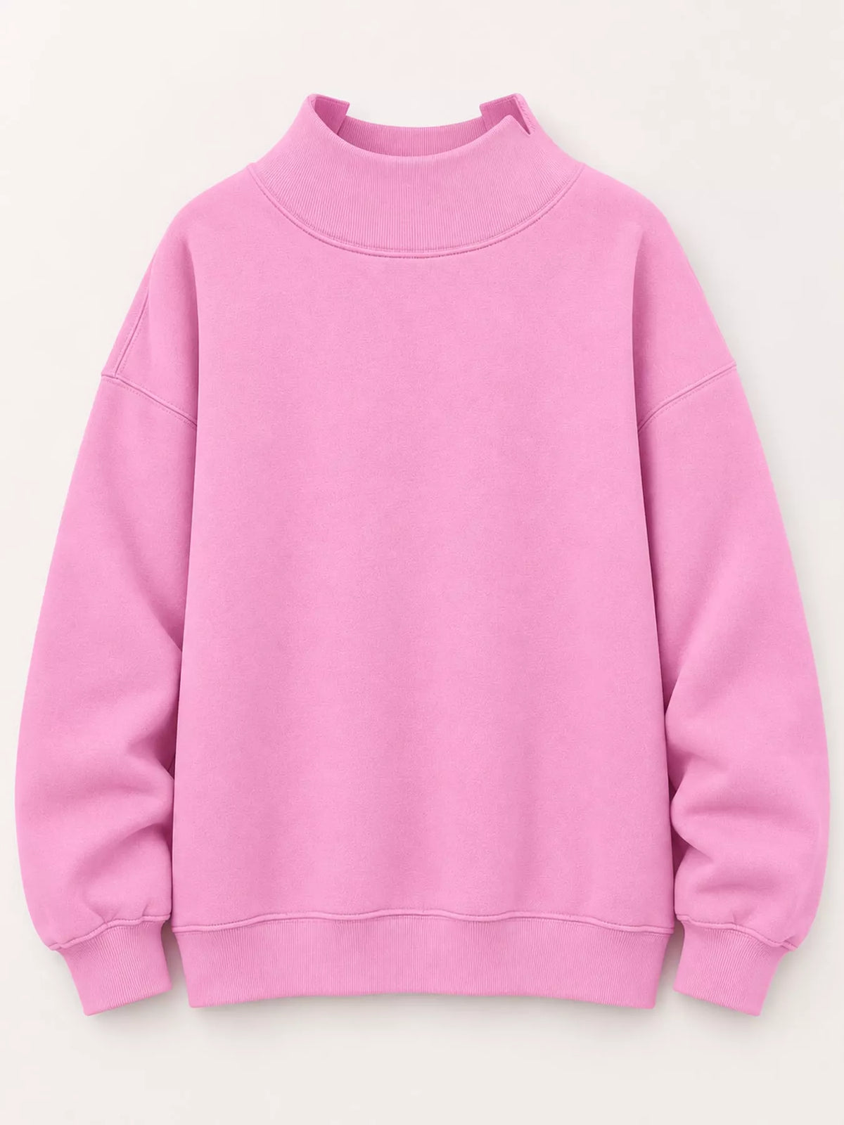 Oversized sweatshirt, pink flat lay