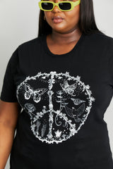Trendsi mineB Full Size Butterfly Graphic Tee Shirt -