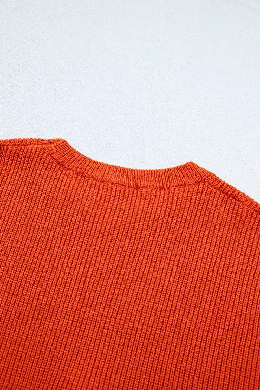 Trendsi Drop Shoulder Long Sleeve Round Neck Halloween Sweater -