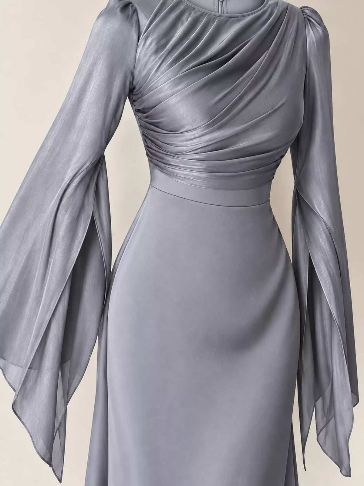 Round Neck Maxi Dress — construction details