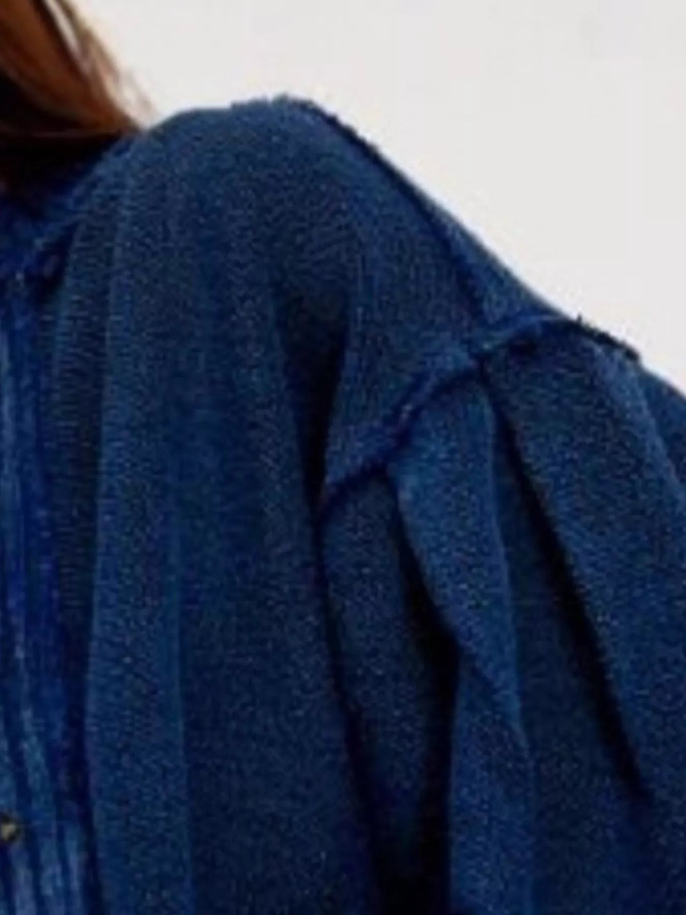 Trendsi Snap Down Dropped Shoulder Cardigan -