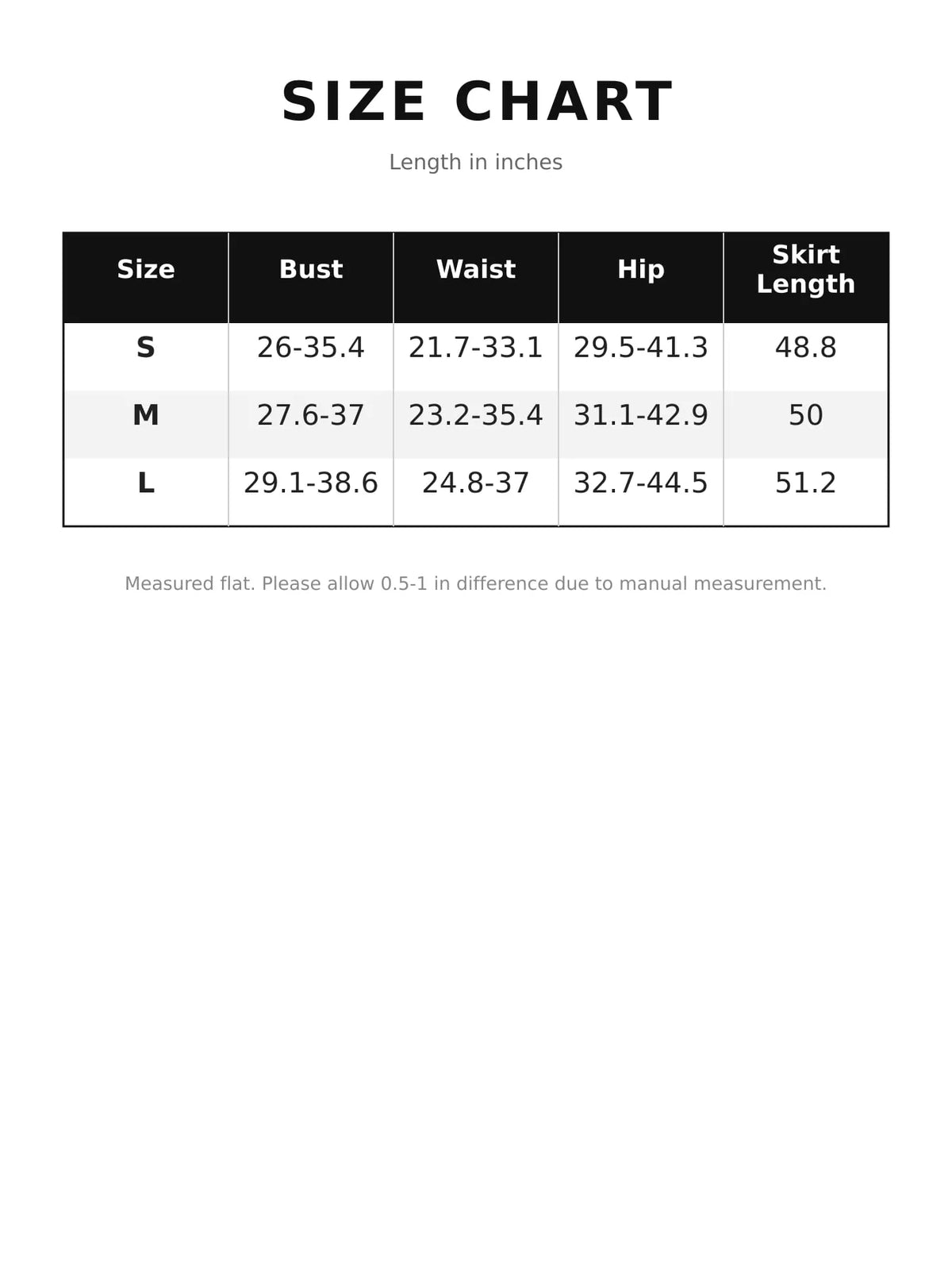 Size chart for women's sleeveless high slit hooded maxi dress