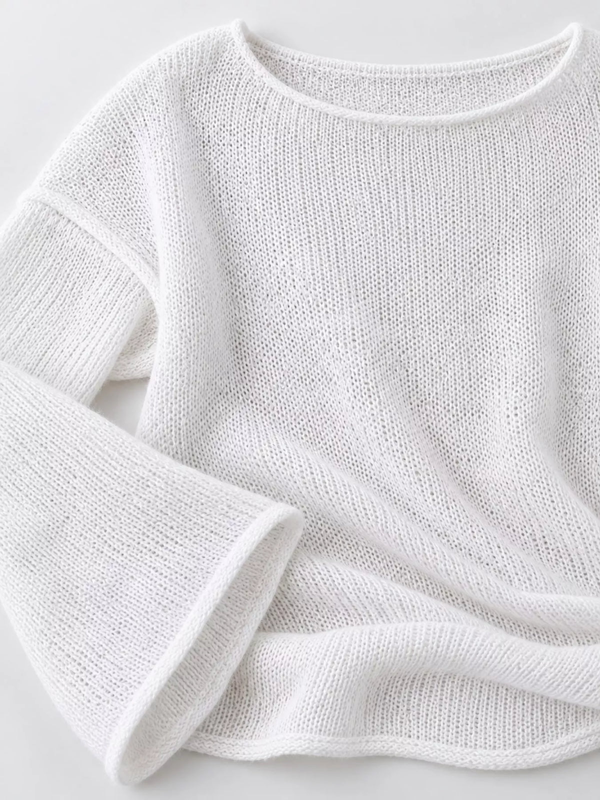 Knit cover-up, white knit detail