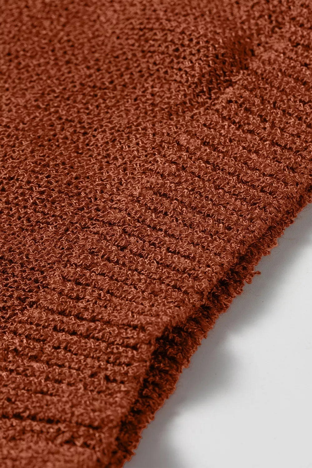 Trendsi Ribbed Knit Round Neck Short Sleeve Sweater -