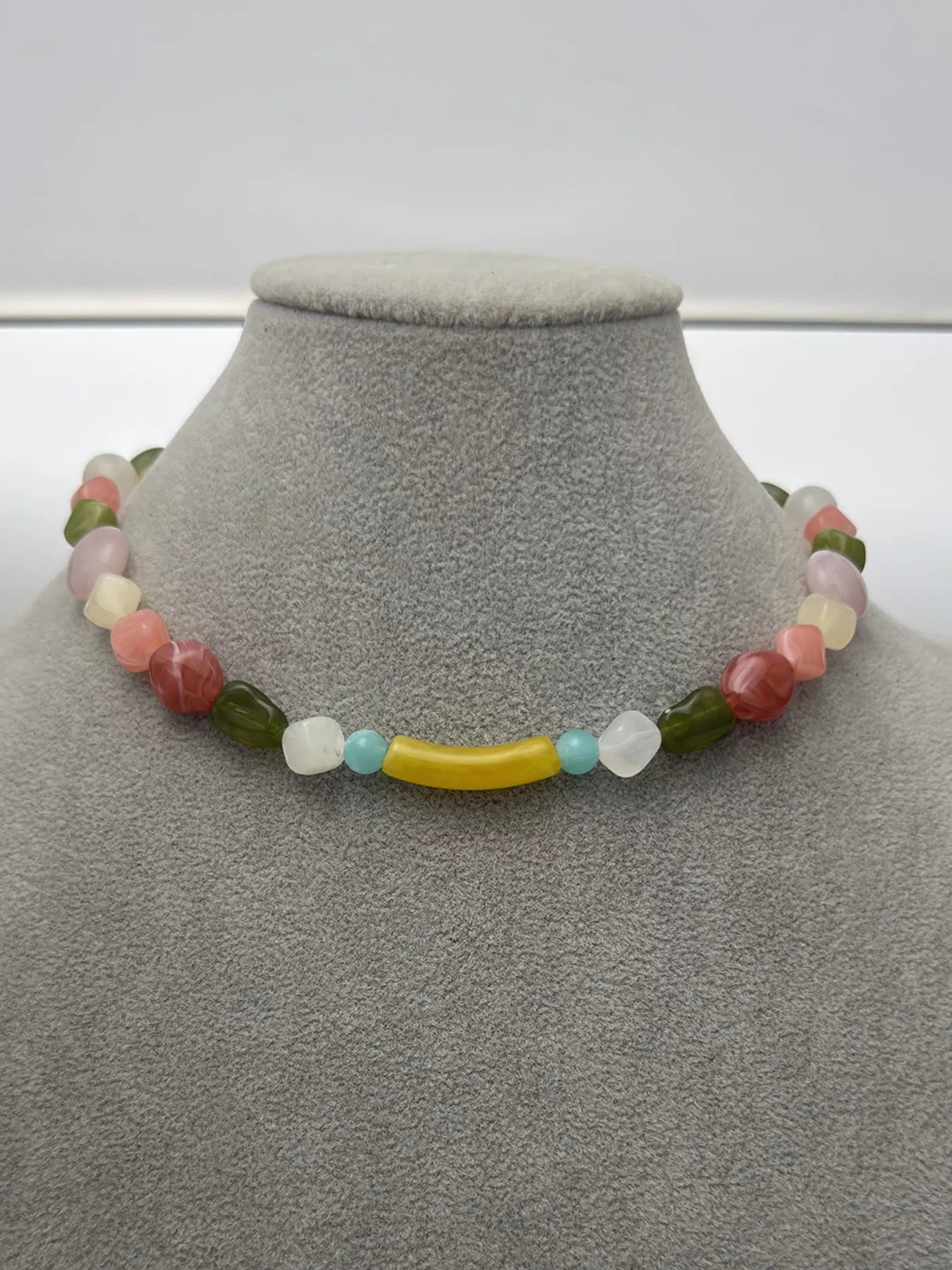 Trendsi Colorful Beaded Choker Necklace -