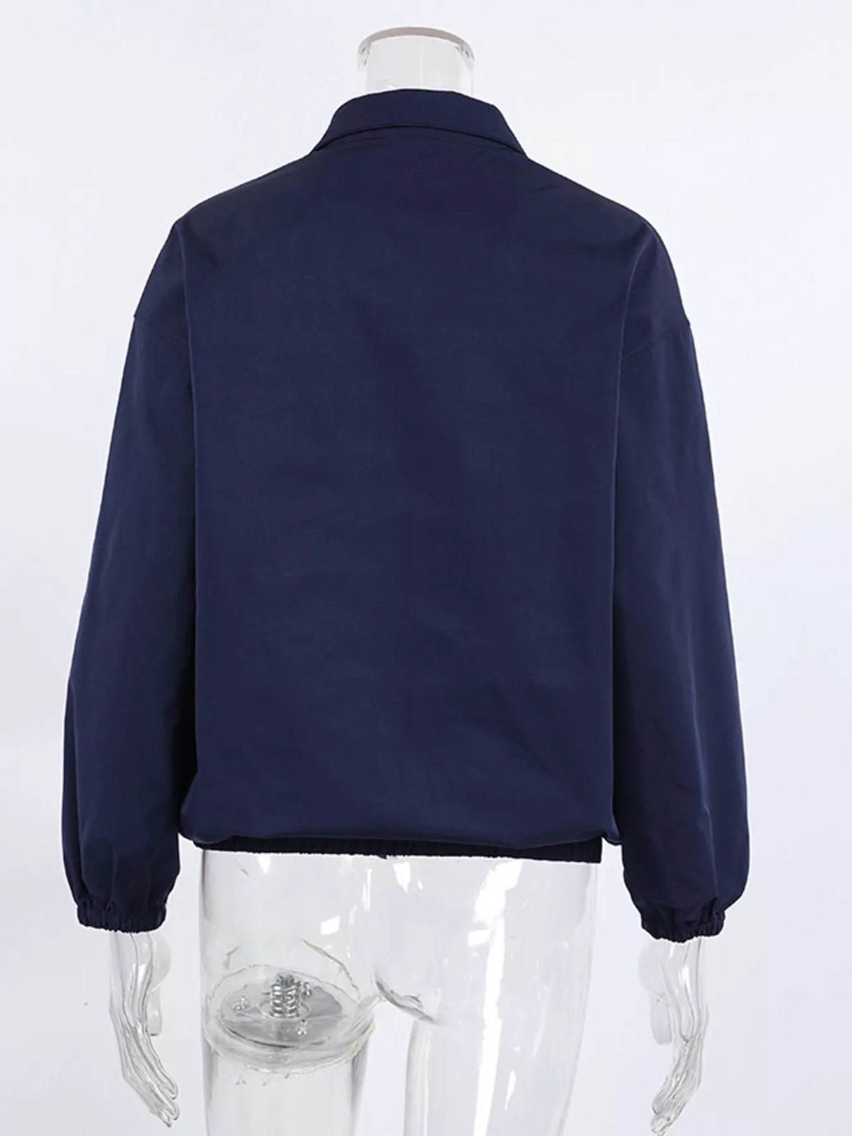 Trendsi Zip Up Dropped Shoulder Jacket -