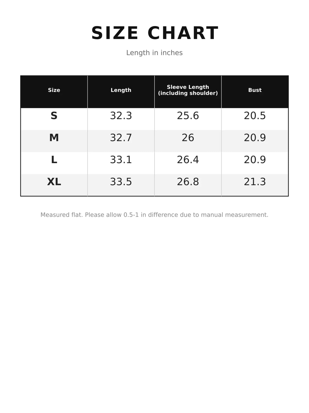 Size chart for women's cold shoulder cable knit mock neck sweater dress