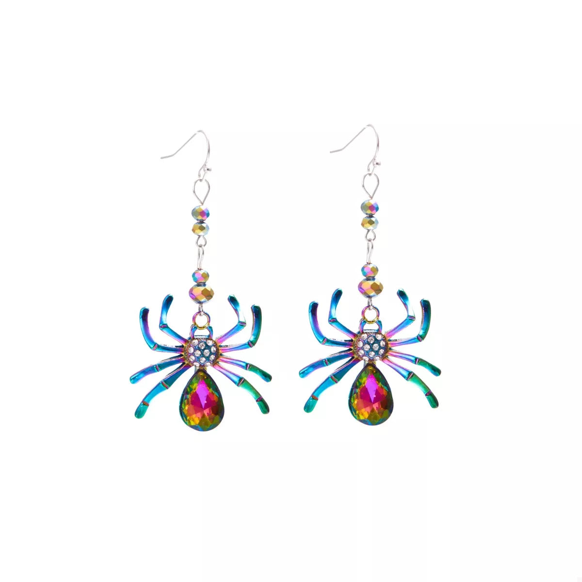 Trendsi Colorful Spider Drop Earrings -