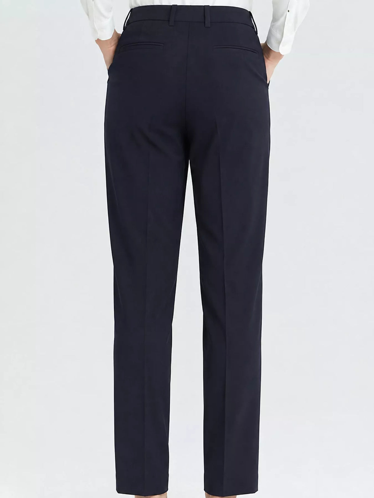 Straight-leg pants, navy back
