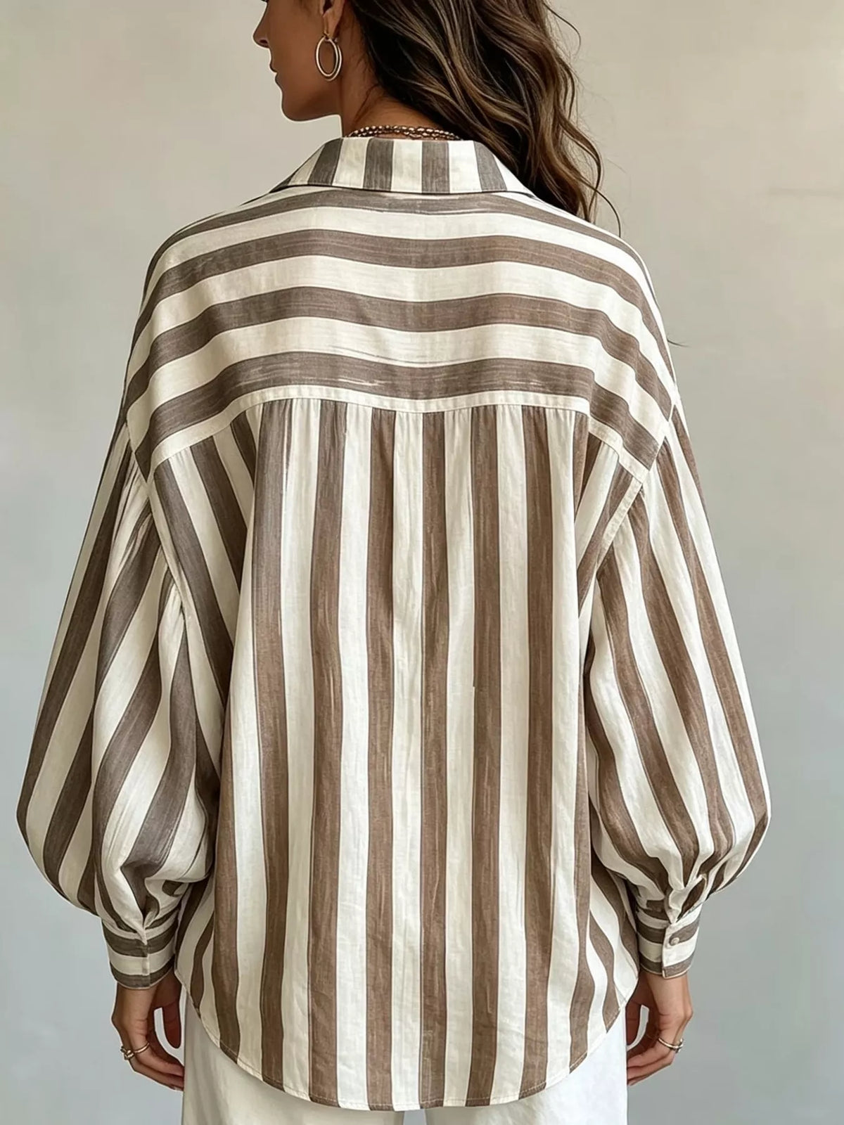 Trendsi Striped Loose Fit Shirt -