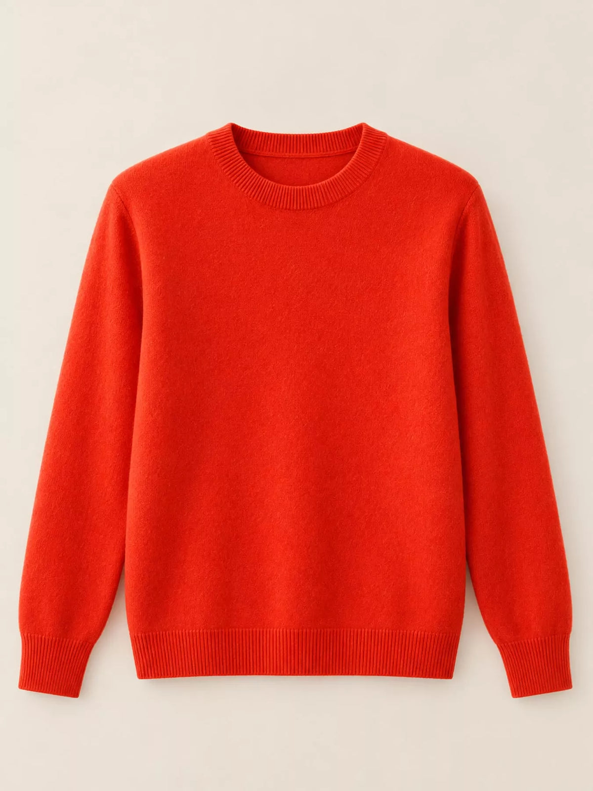 Crew Neck Long Sleeve Sweater — garment front