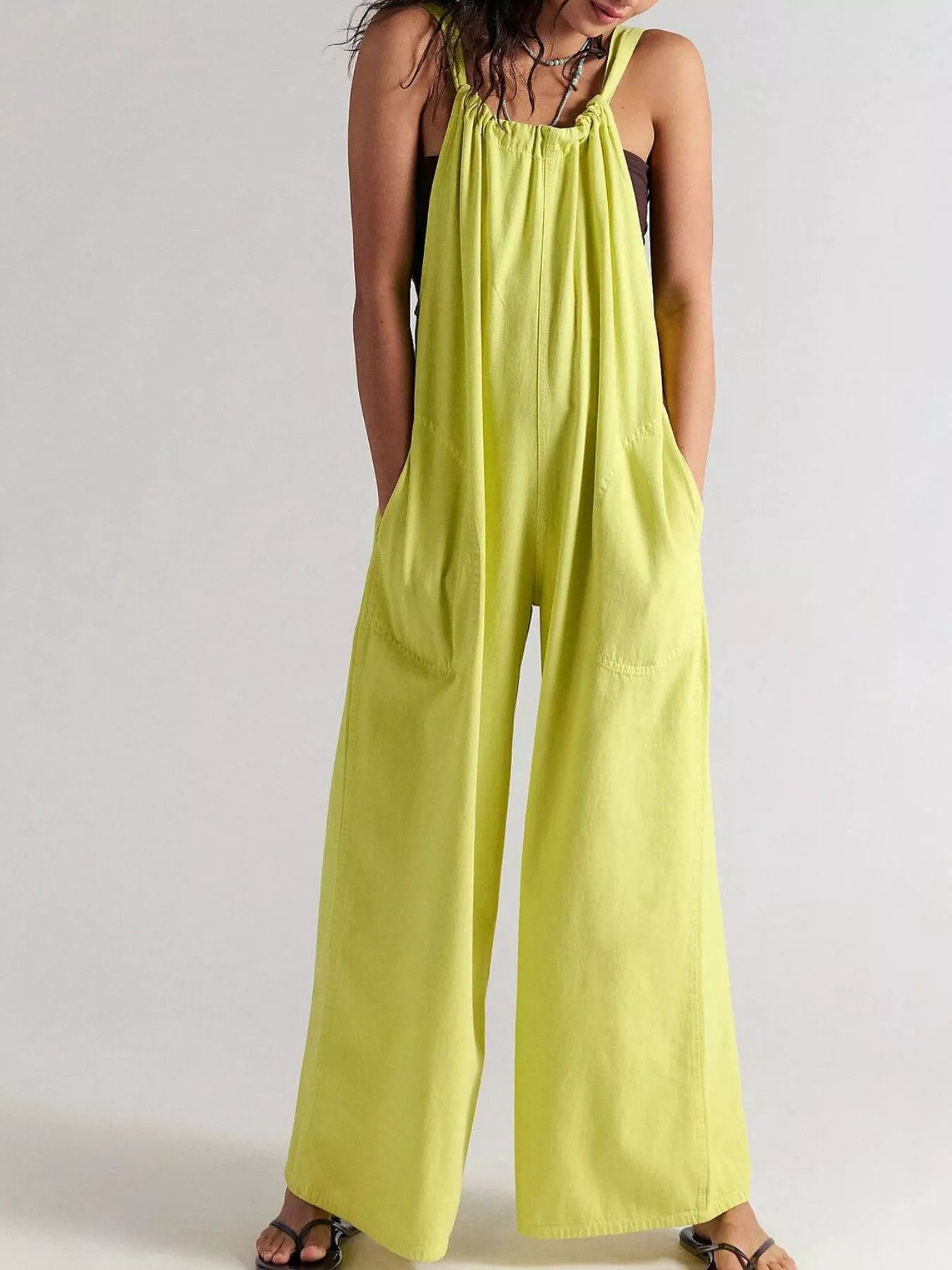 Trendsi Sleeveless Wide-Leg Jumpsuit -