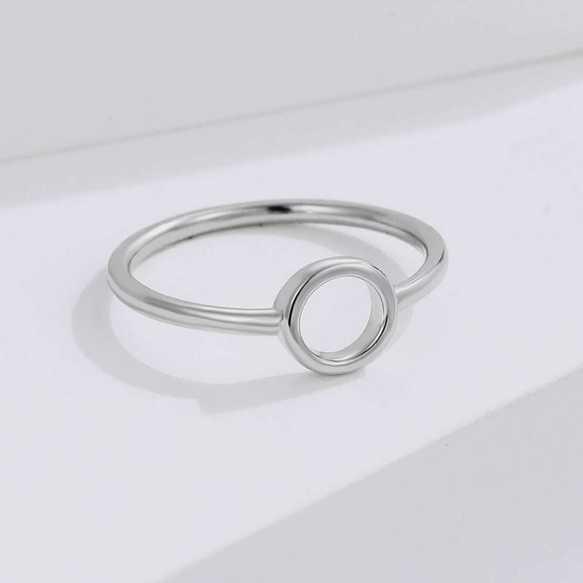 Trendsi 925 Sterling Silver Circle Ring -