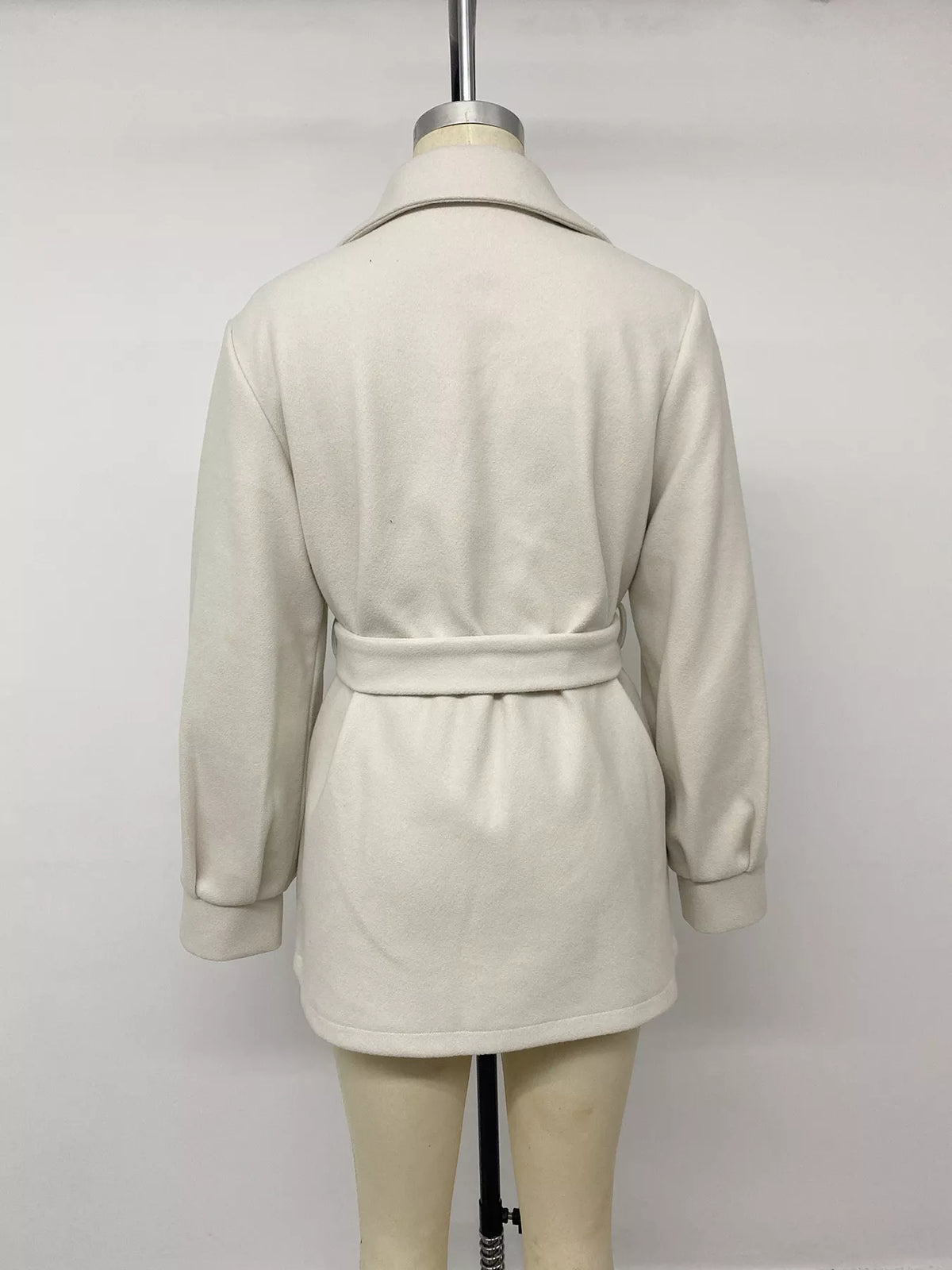 Belted lapel jacket