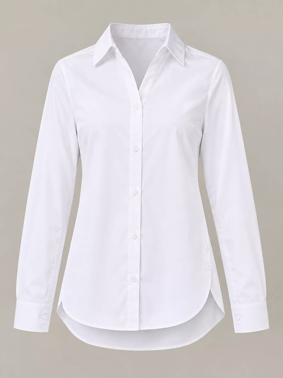 Button-Up Long Sleeve Shirt — garment front