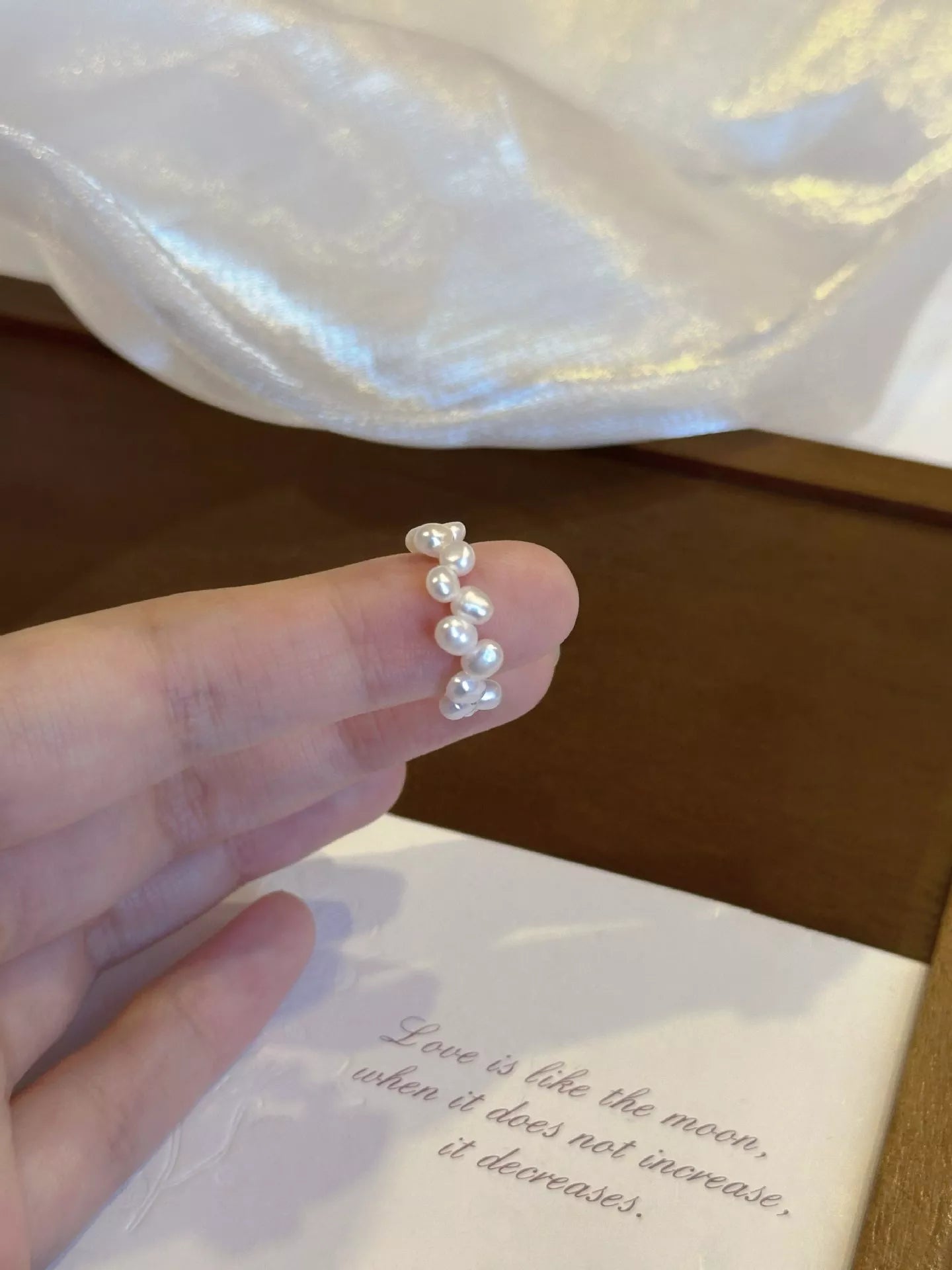 Trendsi Freshwater Pearl Bead Ring -