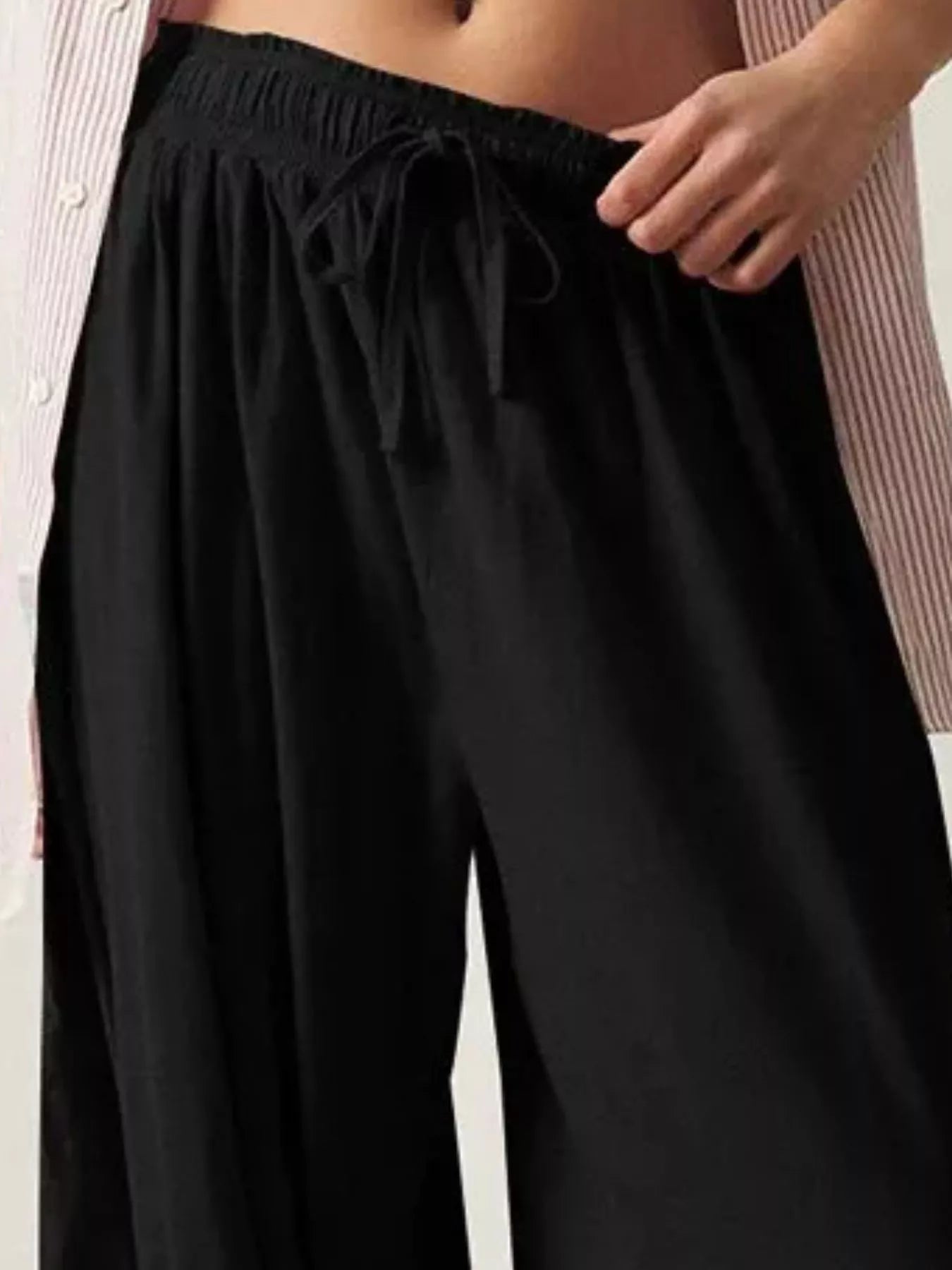 Trendsi Ruched Drawstring Harem Pants -