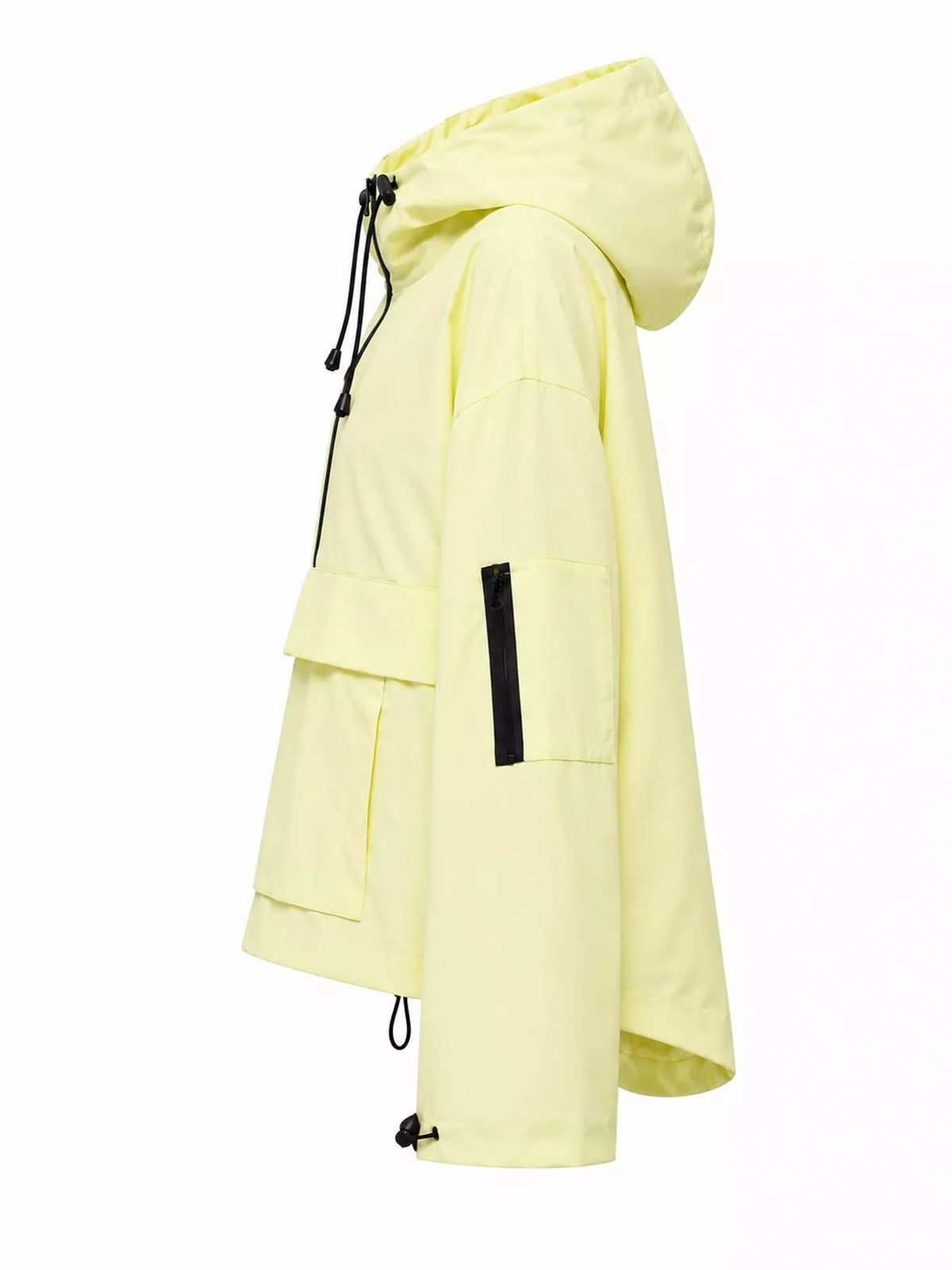 Half-Zip Hooded Anorak Jacket — side view