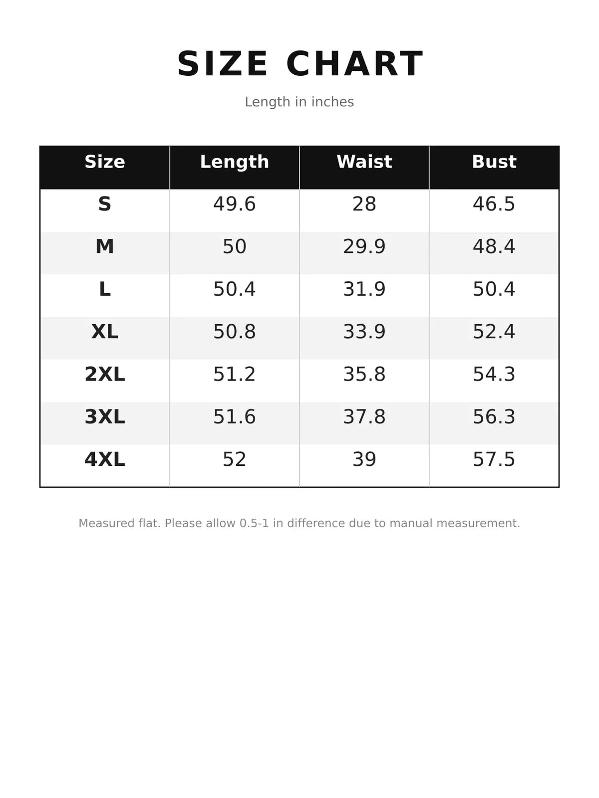 Size chart for women's off shoulder ruched chiffon maxi dress