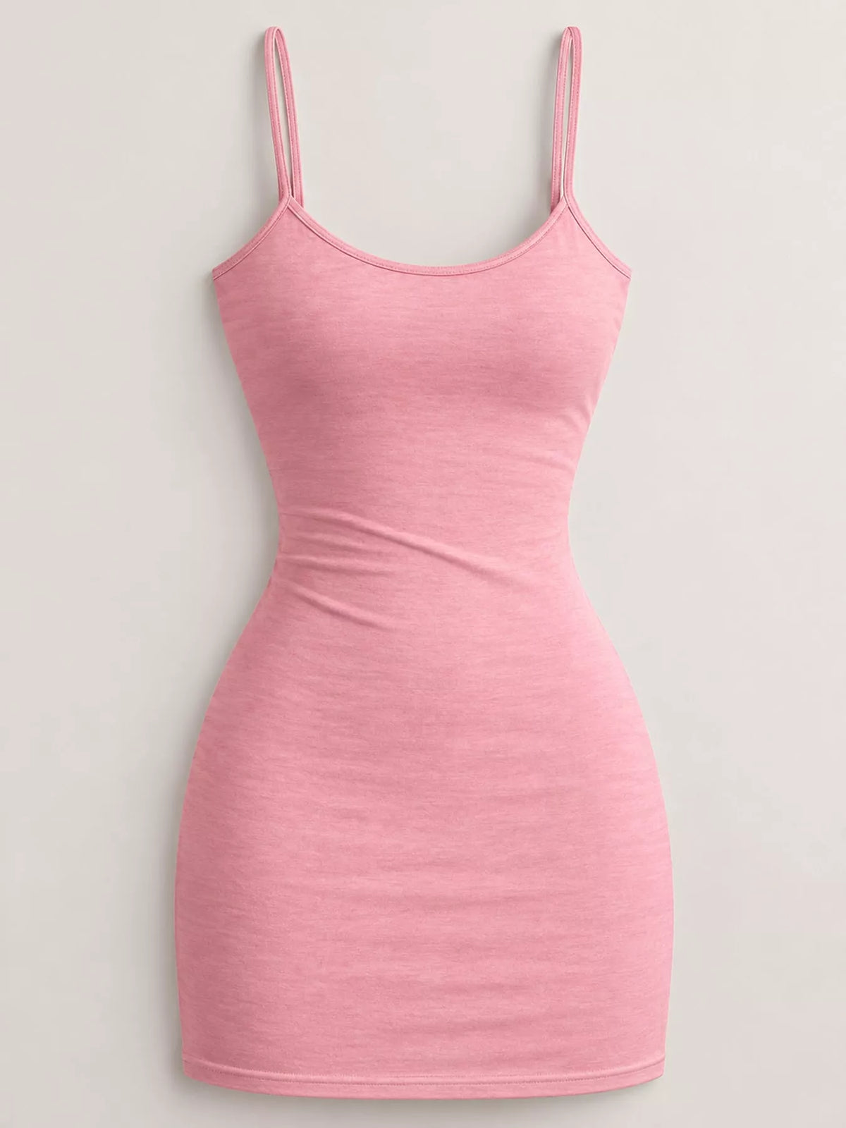 Camisole mini dress, light pink flat lay