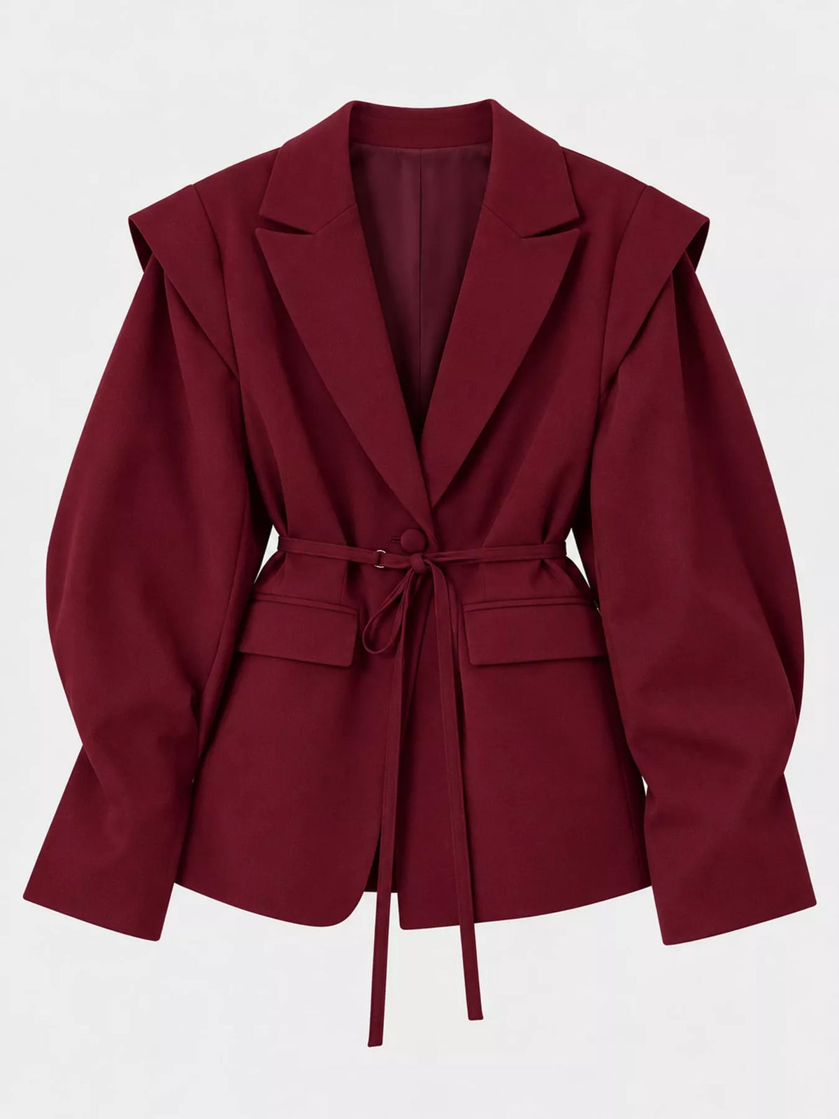 Collared long sleeve blazer, product view