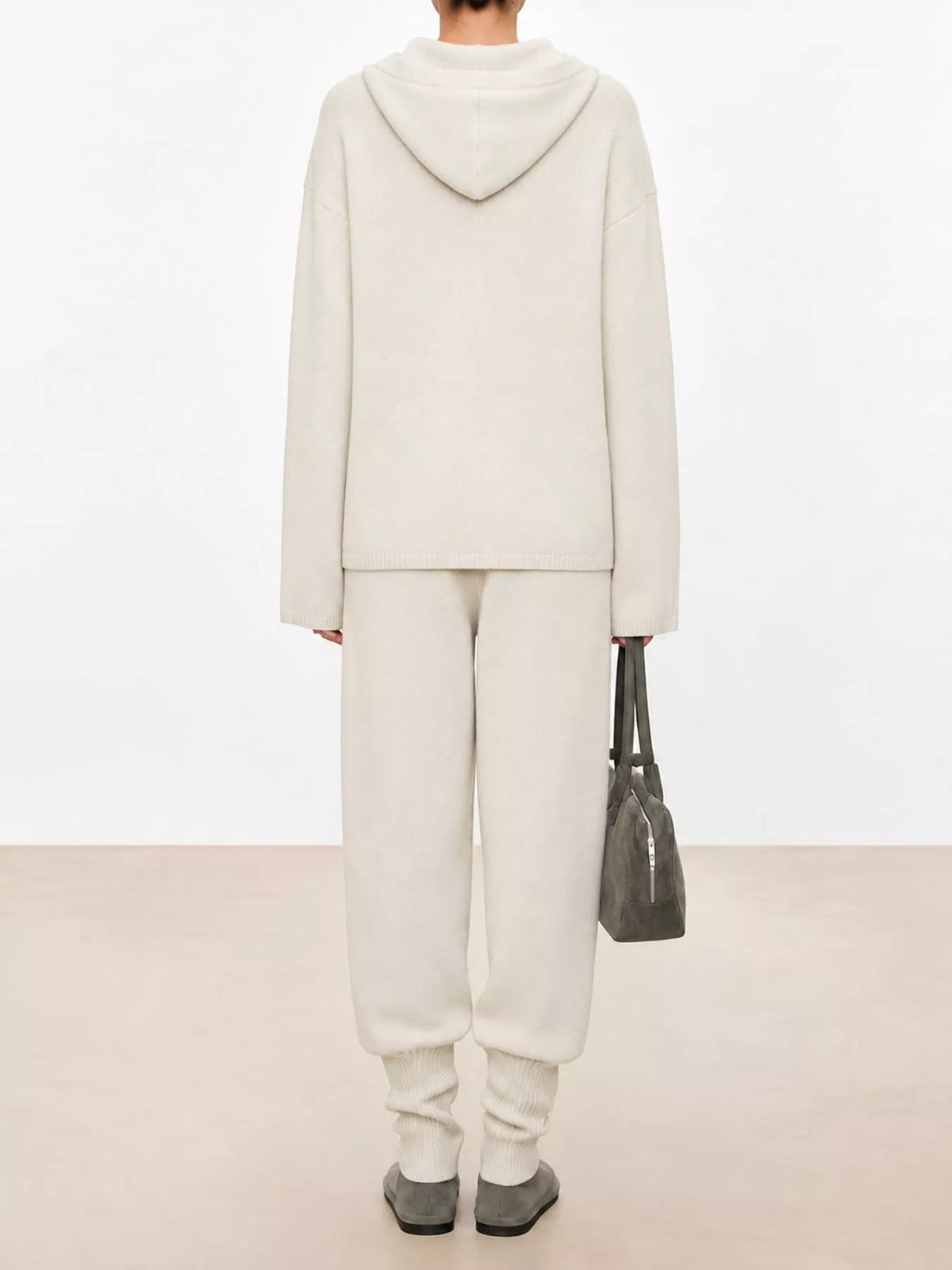 Long-sleeve sweater, back view