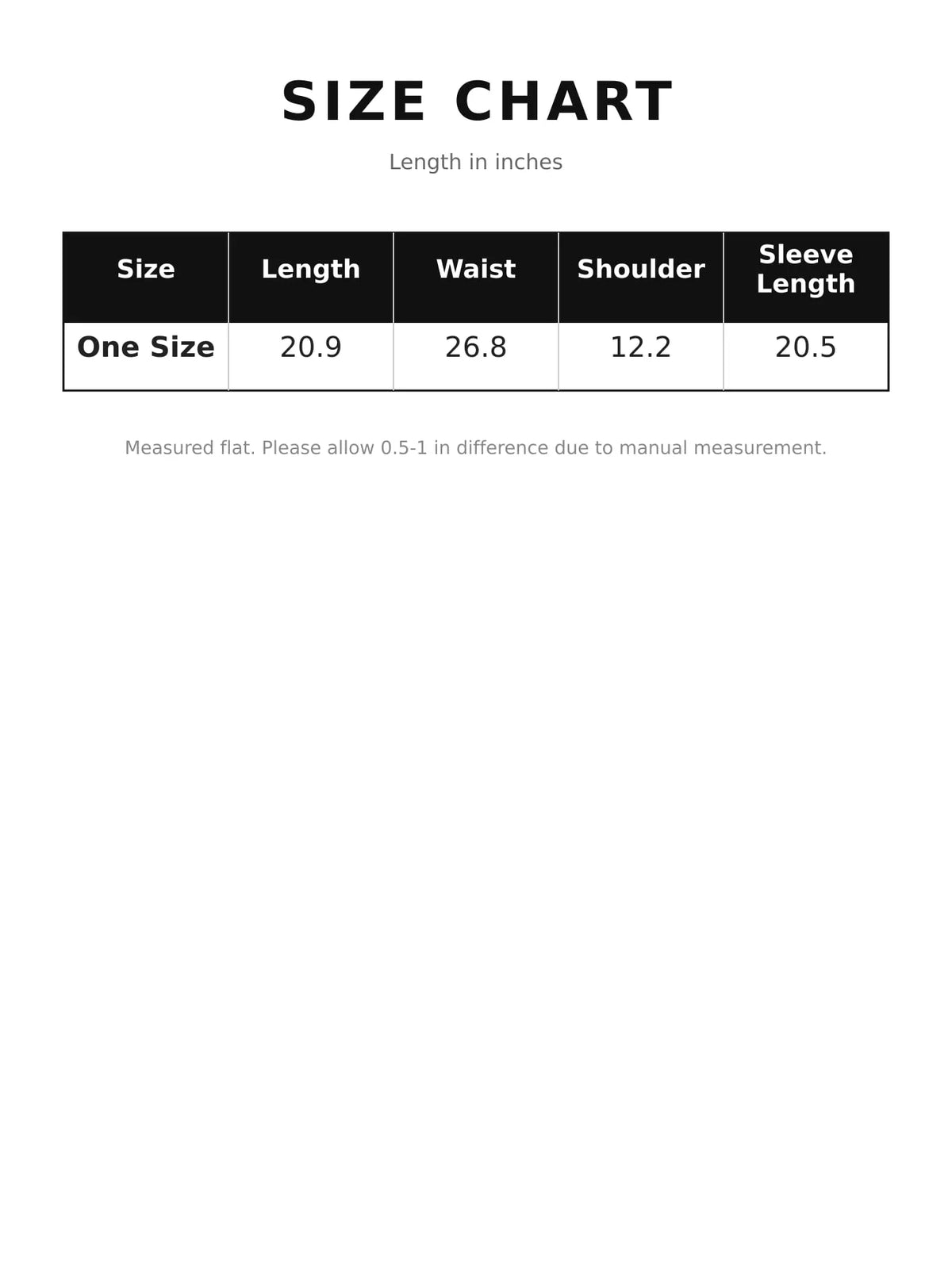 Size chart for square neck ribbed knit slim-fit top