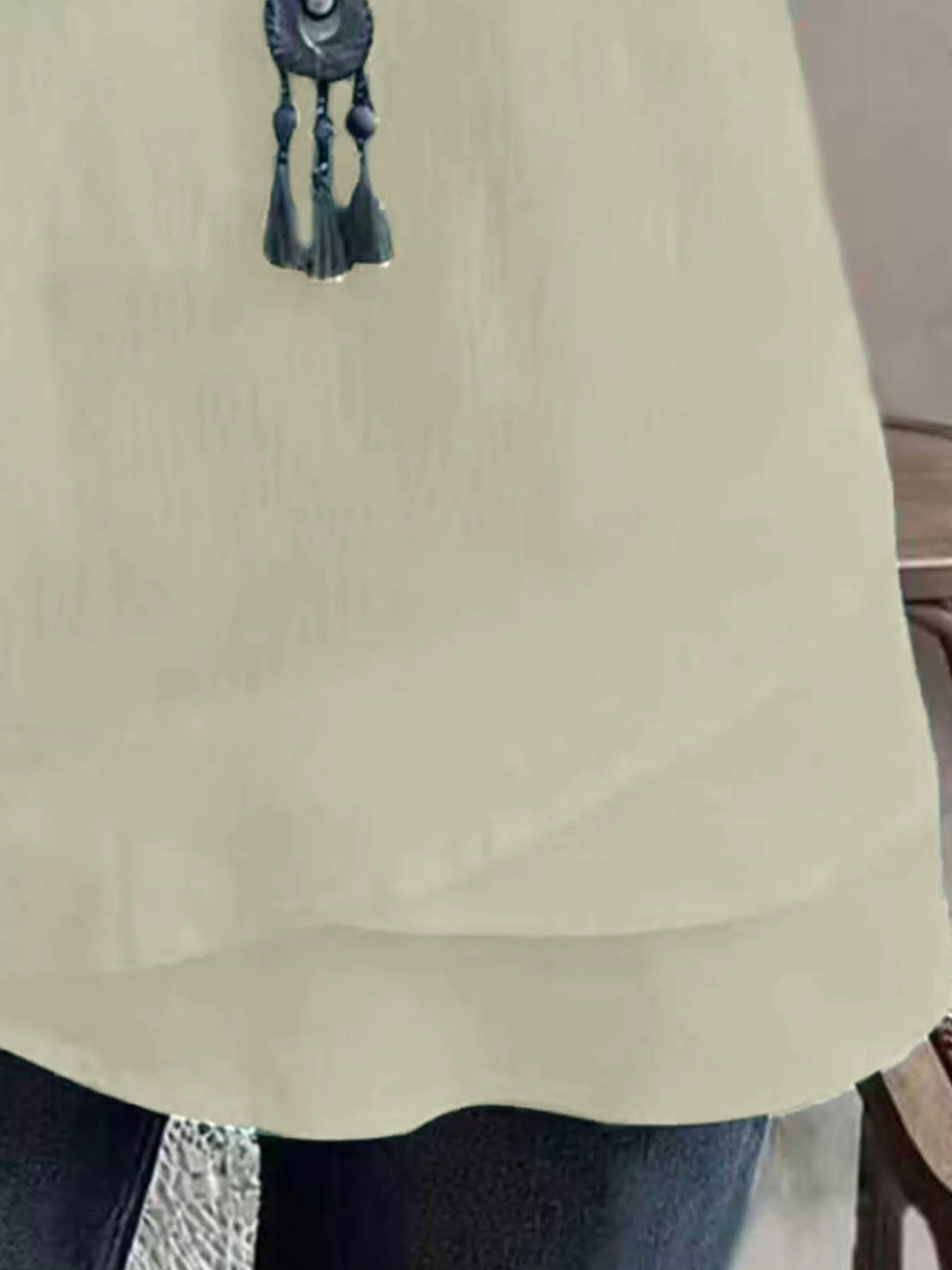 Trendsi Notched Short Sleeve Blouse -