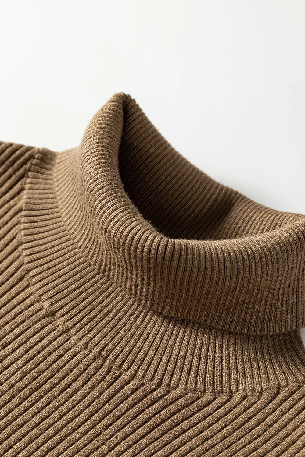 Trendsi Mock Neck Ribbed Knit Sweater Vest -