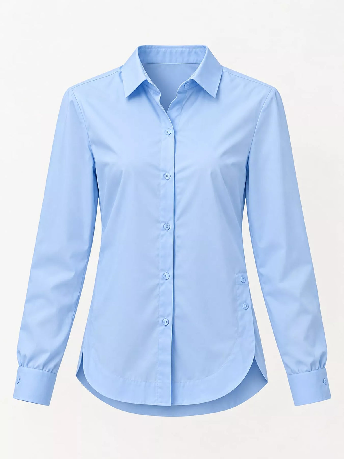 Button-Up Long Sleeve Shirt — garment front