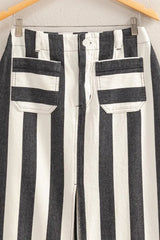 Trendsi HYFVE Striped Pocket Detail Maxi Skirt -