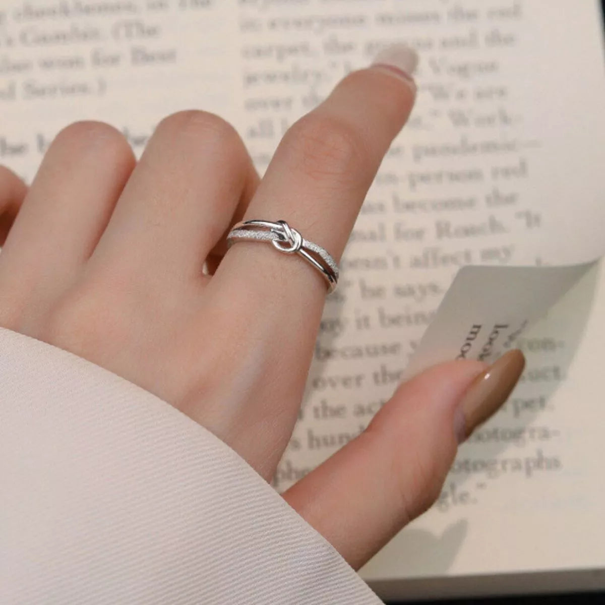 Trendsi 925 Sterling Silver Knot Ring -