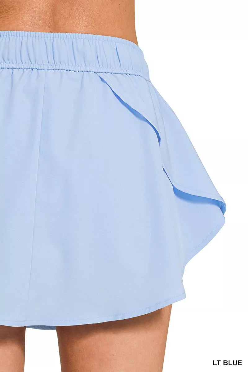 Trendsi Zenana Soft Woven Active Skorts with Pockets -