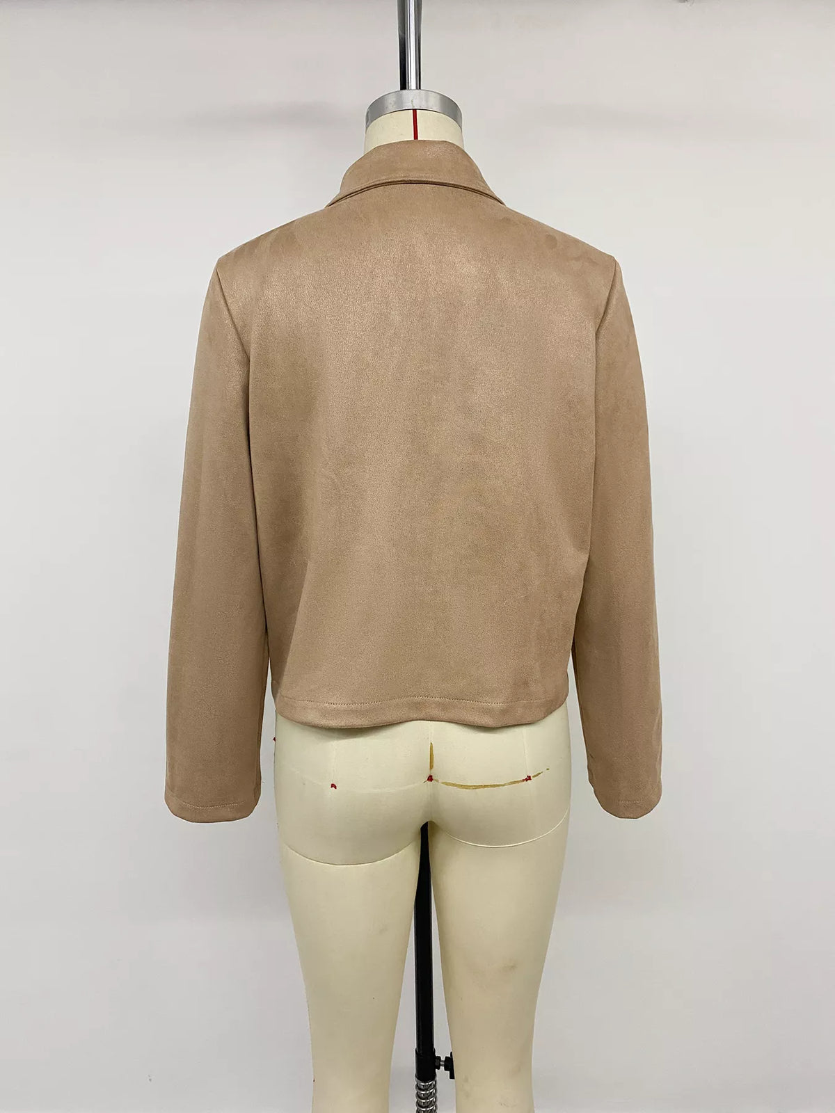 Trendsi Collared Neck Button Up Jacket -