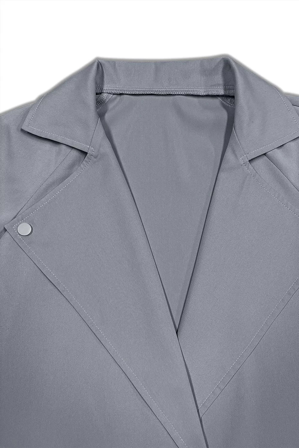 Trendsi Wide Lapels Belt Trench Coat -