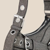 Trendsi Fame Denim Belt Accent Shoulder Bag -