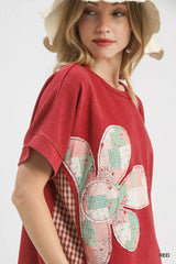 Trendsi Umgee Mineral Wash French Terry Top -