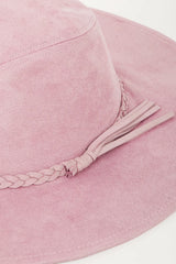 Trendsi Fame Braided Faux Suede Hat -