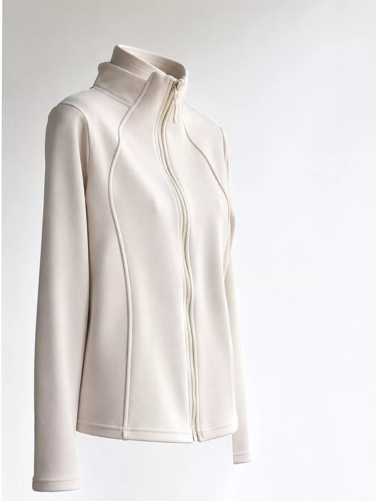 Slim-Fit Full-Zip Fleece Jacket — garment front